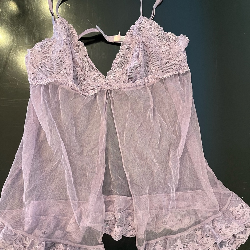 Victoria's Secret Lavender Lace Chemise